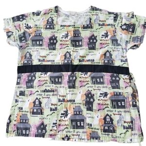 2 uniform Halloween tops